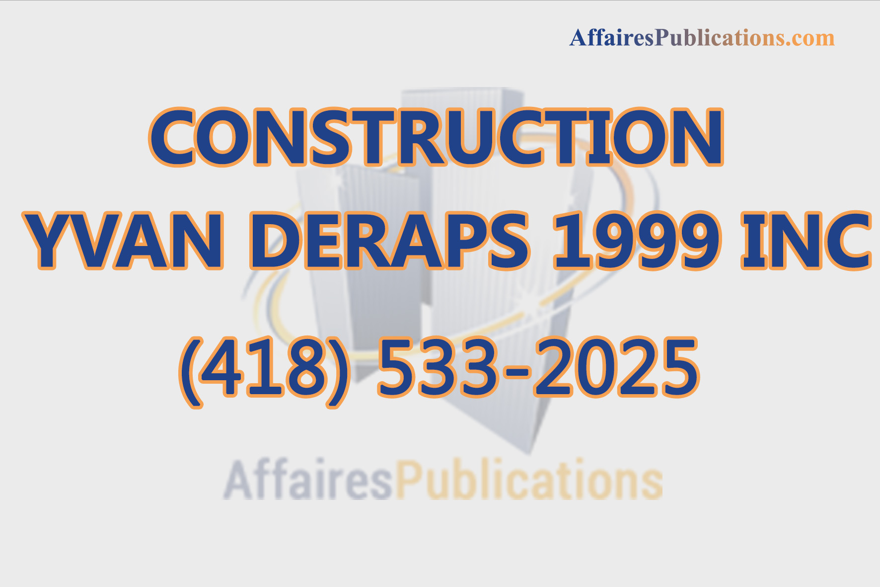 CONSTRUCTION YVAN DERAPS 1999