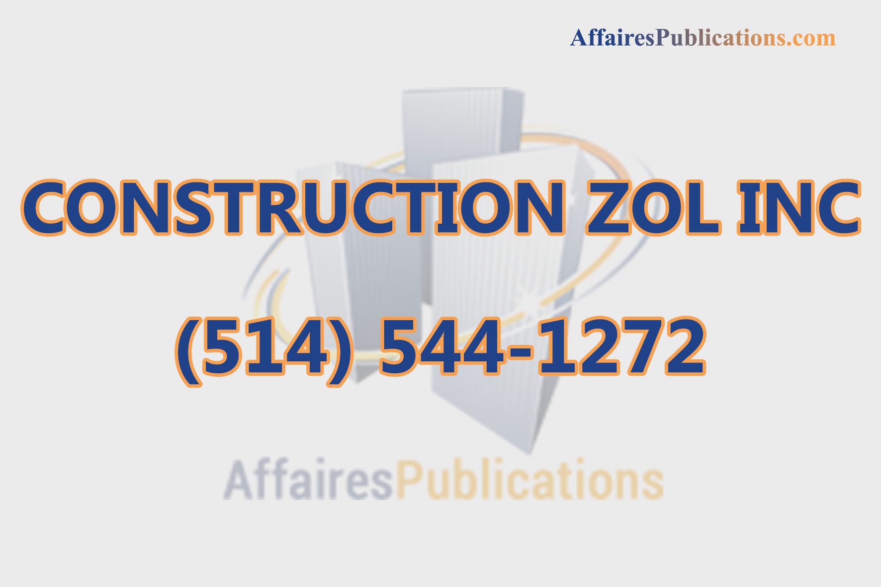 CONSTRUCTION ZOL INC