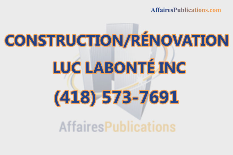 CONSTRUCTION/RÉNOVATION LUC LABONTÉ INC