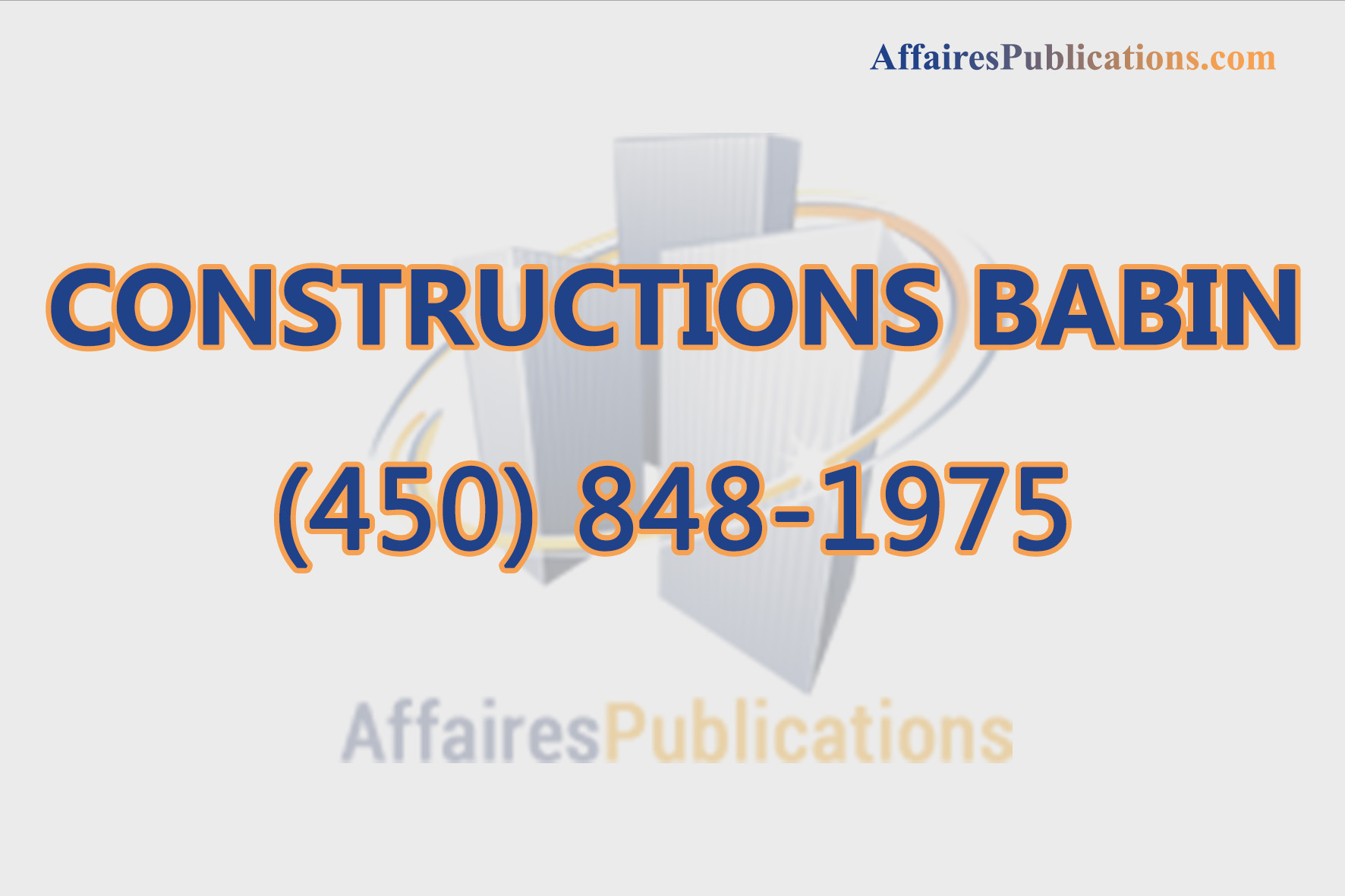 CONSTRUCTIONS BABIN INC