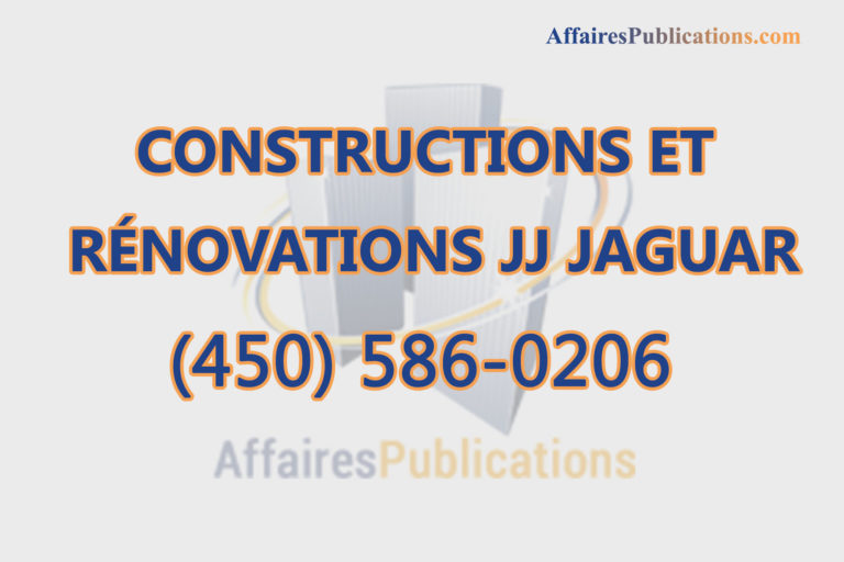 CONSTRUCTIONS ET RÉNOVATIONS JJ JAGUAR INC