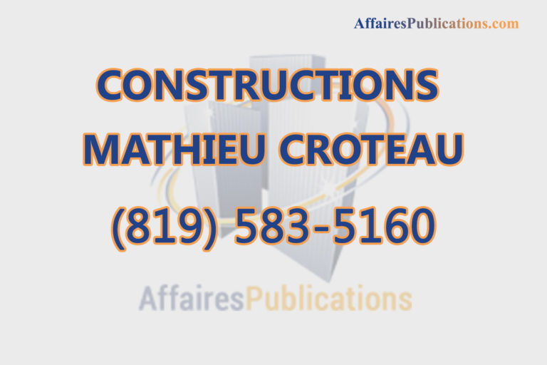 CONSTRUCTIONS MATHIEU CROTEAU