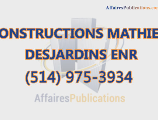 CONSTRUCTIONS MATHIEU DESJARDINS ENR