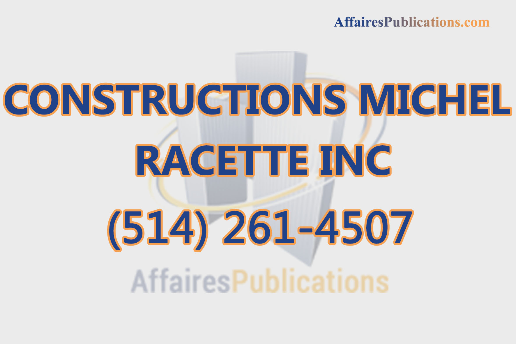CONSTRUCTIONS MICHEL RACETTE
