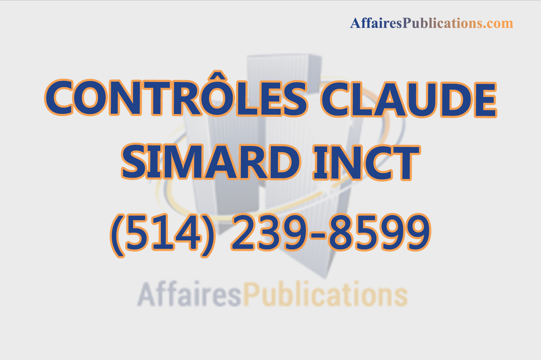 CONTRÔLES CLAUDE SIMARD INC