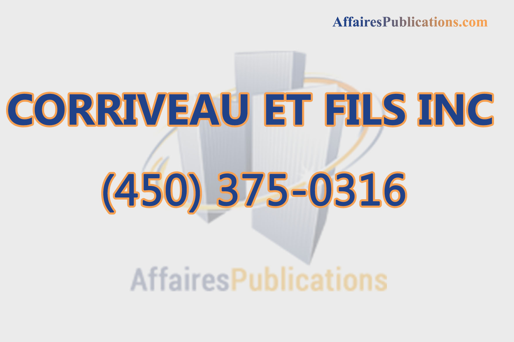 CORRIVEAU ET FILS INC