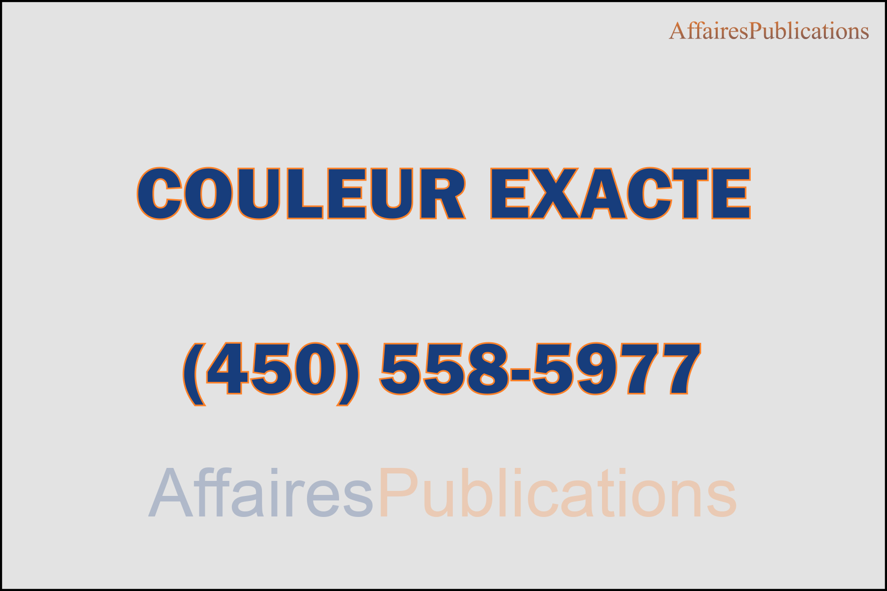 COULEUR EXACTE