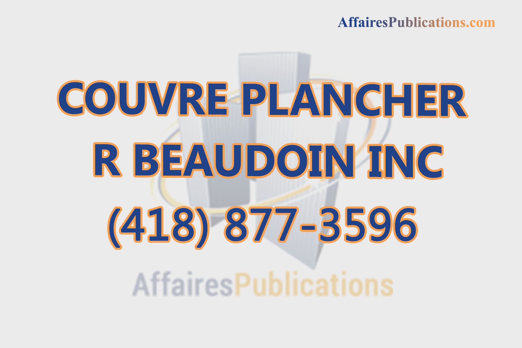 COUVRE PLANCHER R BEAUDOIN