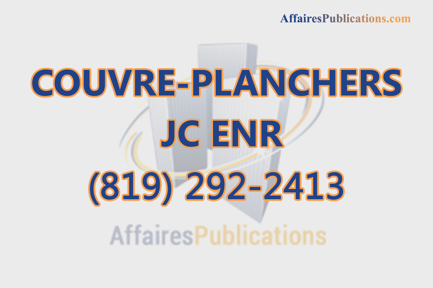 COUVRE-PLANCHERS JC ENR