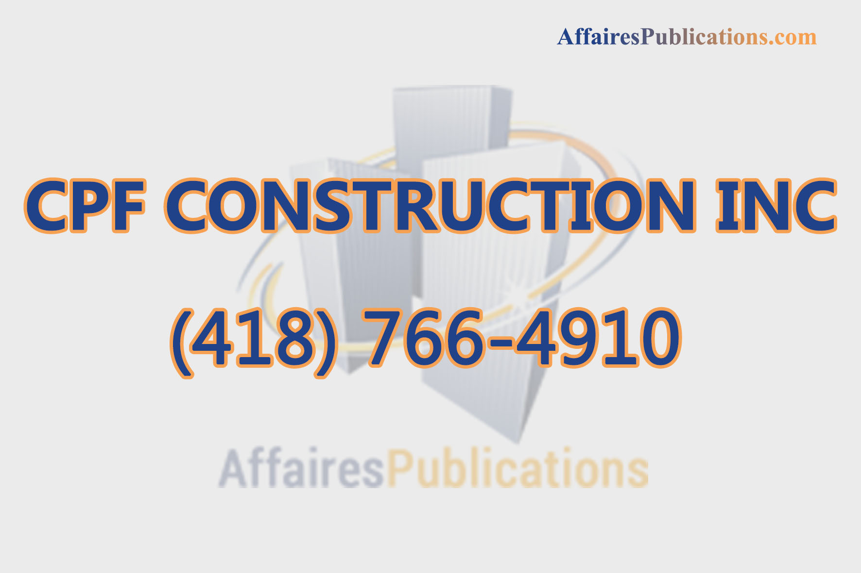 CPF CONSTRUCTION INC