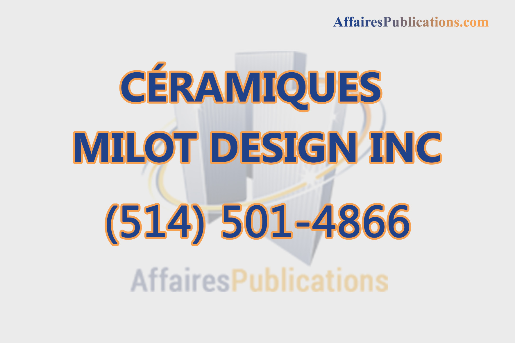 CÉRAMIQUES MILOT DESIGN INC