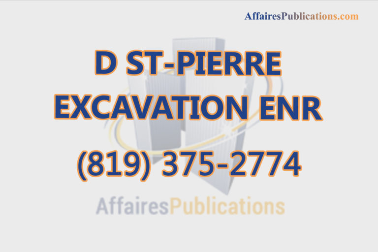 D ST-PIERRE EXCAVATION ENR