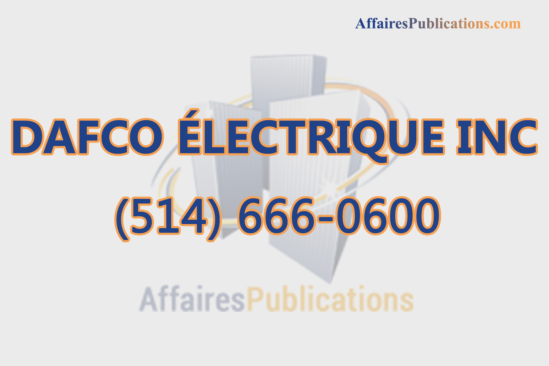 DAFCO ÉLECTRIQUE INC