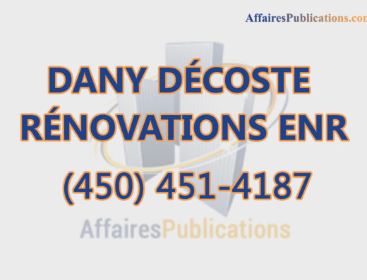 DANY DÉCOSTE RÉNOVATIONS ENR