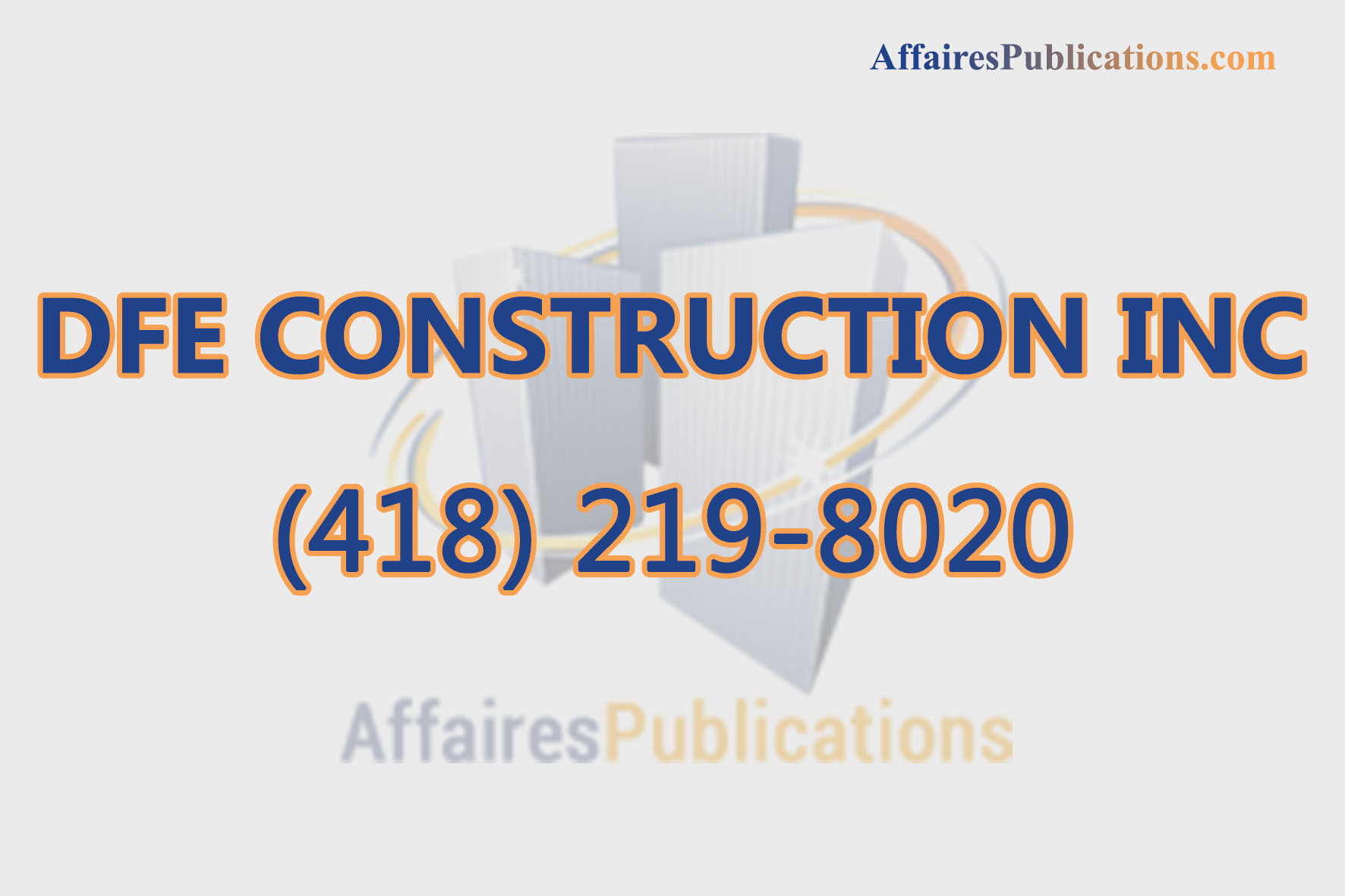 DFE CONSTRUCTION INC