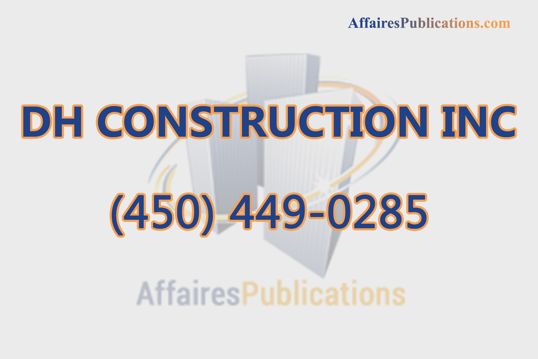 DH CONSTRUCTION INC