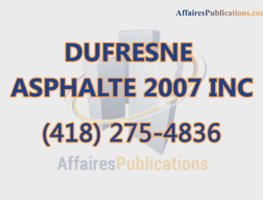 DUFRESNE ASPHALTE 2007 INC