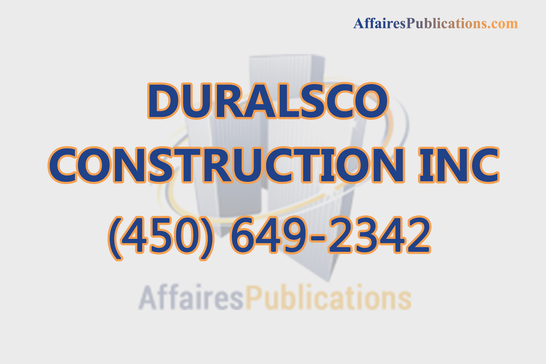 DURALSCO CONSTRUCTION INC