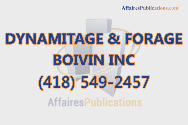 DYNAMITAGE & FORAGE BOIVIN INC