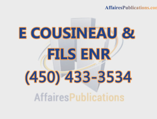 E COUSINEAU & FILS ENR