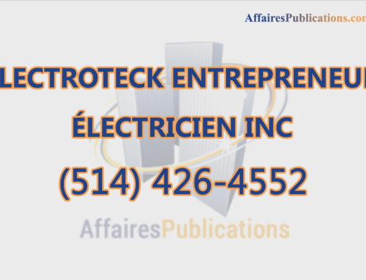 ELECTROTECK ENTREPRENEUR ÉLECTRICIEN INC