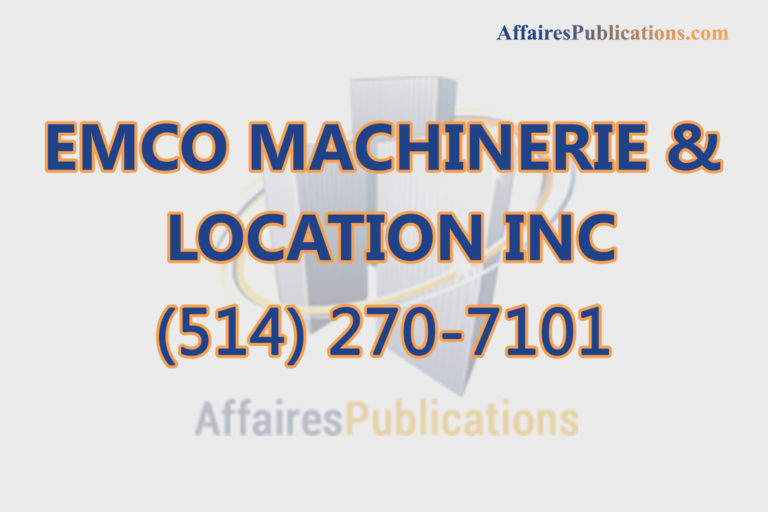 EMCO MACHINERIE & LOCATION INC