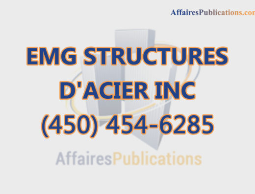 EMG STRUCTURES D&rsquo;ACIER INC