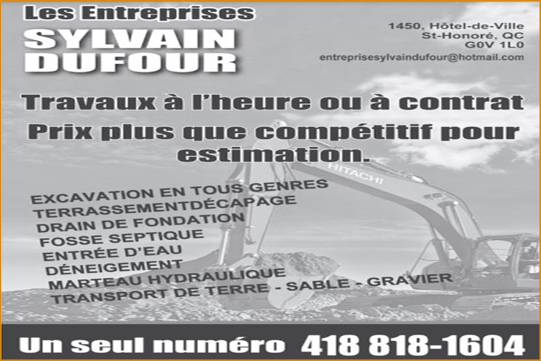 ENTREPRISE SYLVAIN DUFOUR INC