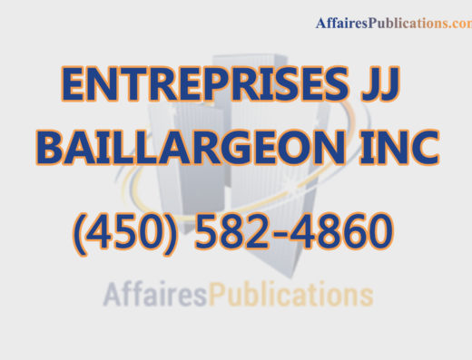 ENTREPRISES JJ BAILLARGEON INC