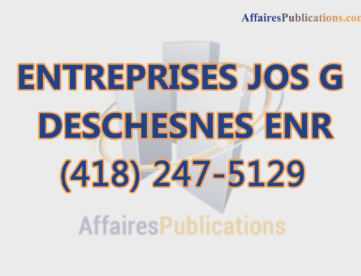 ENTREPRISES JOS G DESCHESNES