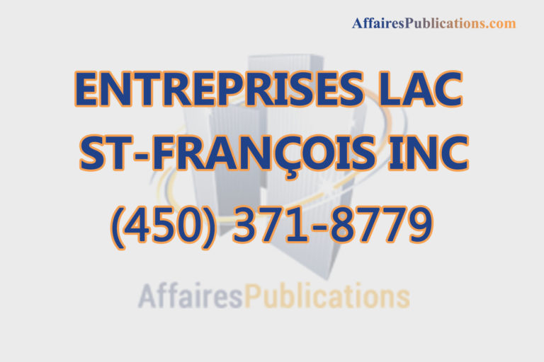 ENTREPRISES LAC ST-FRANÇOIS INC
