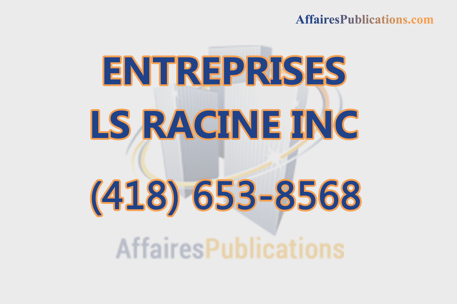 ENTREPRISES LS RACINE INC