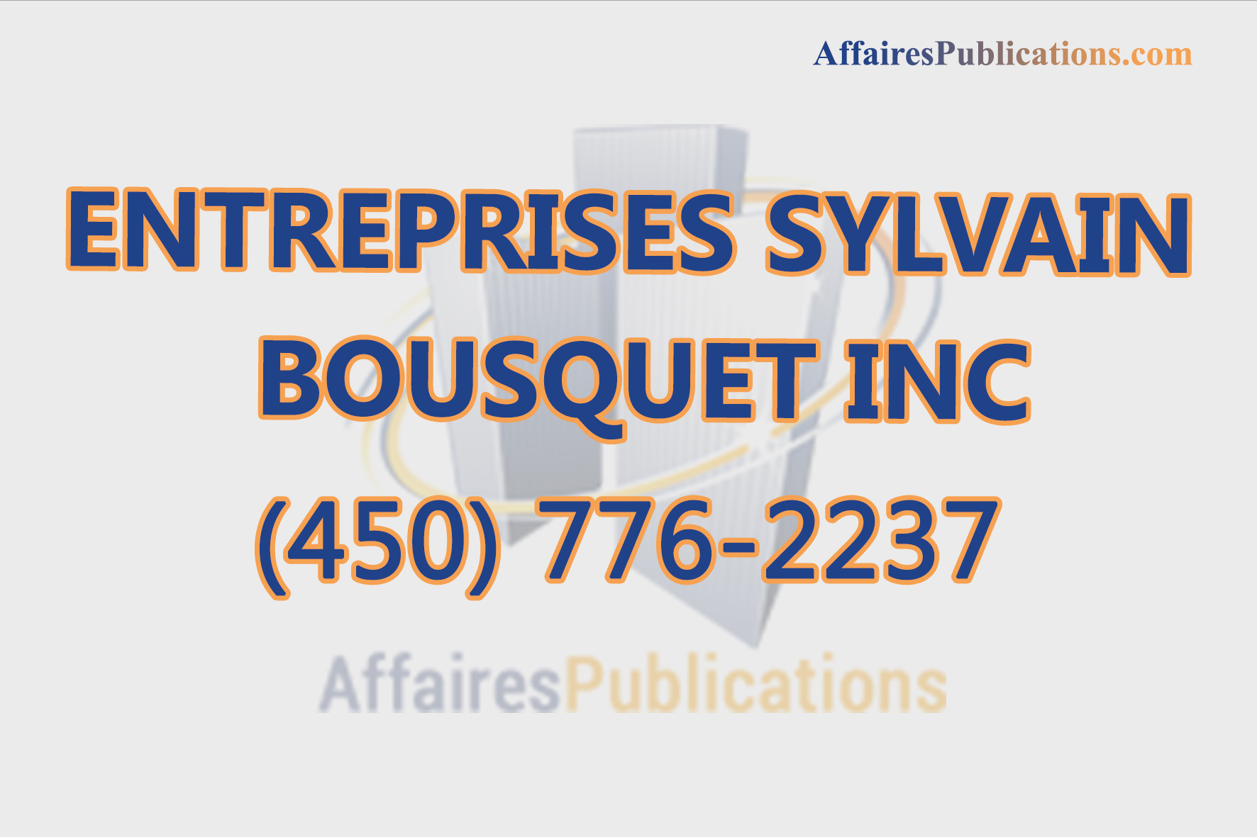 ENTREPRISES SYLVAIN BOUSQUET