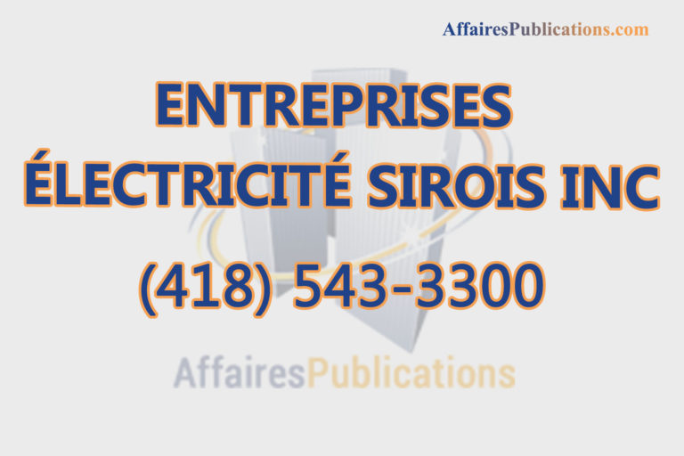 ENTREPRISES ÉLECTRICITÉ SIROIS