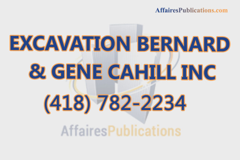 EXCAVATION BERNARD & GENE CAHILL INC