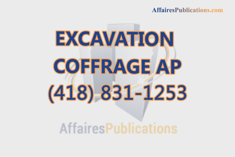 EXCAVATION COFFRAGE AP