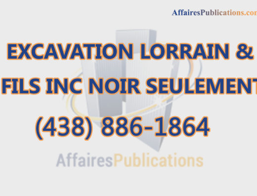 EXCAVATION LORRAIN & FILS INC NOIR SEULEMENT