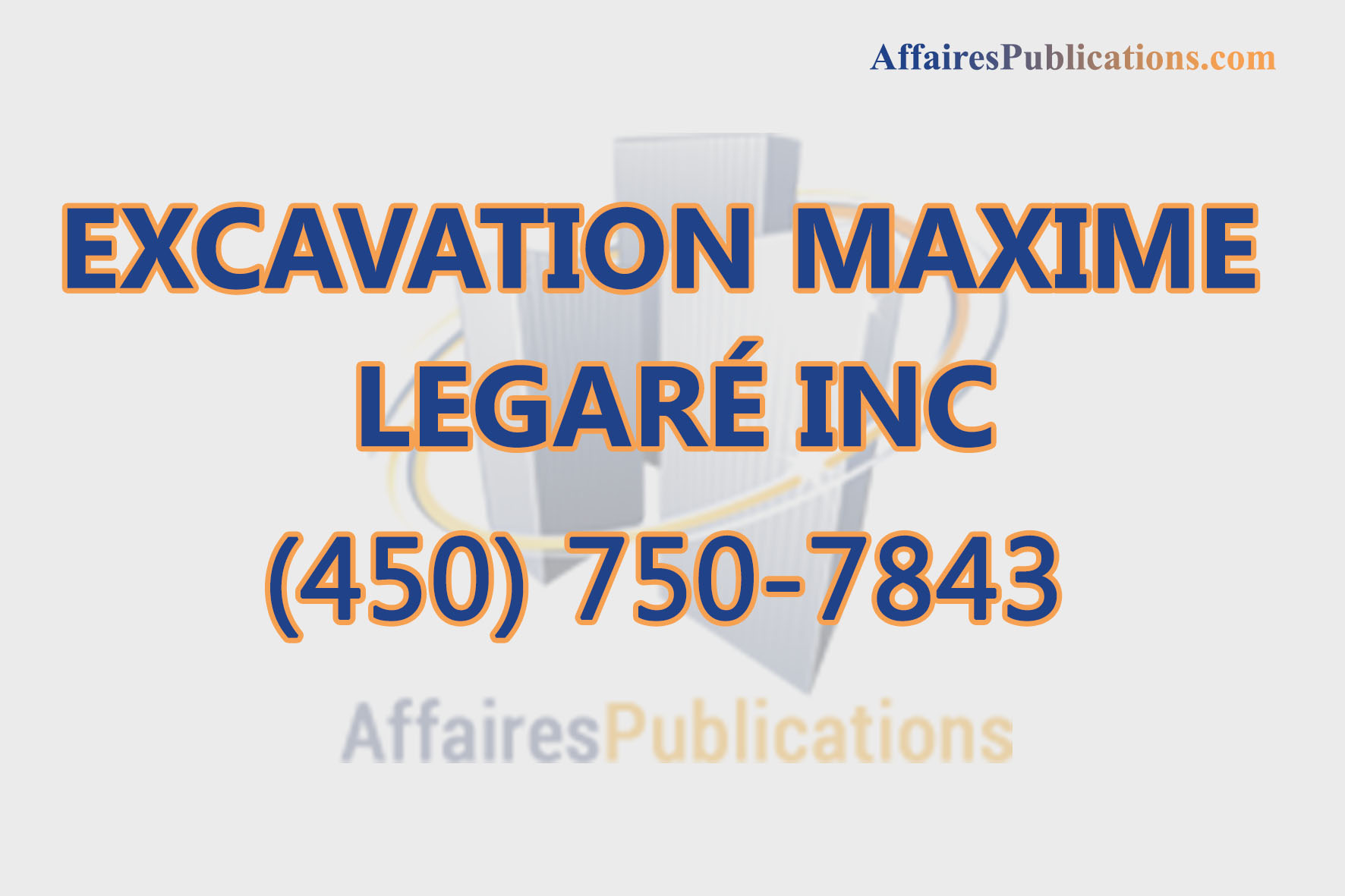 EXCAVATION MAXIME LEGARÉ INC