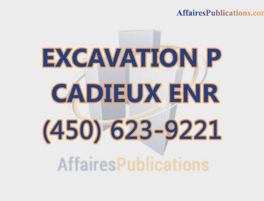 EXCAVATION P CADIEUX ENR