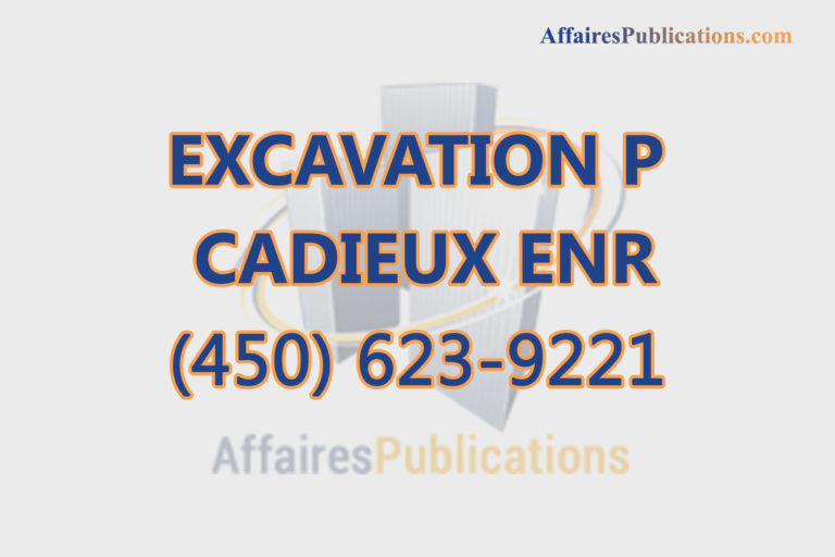 EXCAVATION P CADIEUX ENR