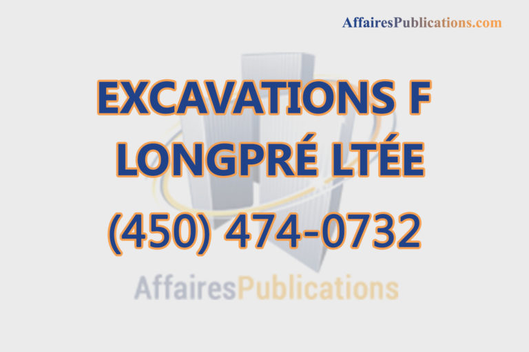 EXCAVATIONS F LONGPRÉ LTÉE