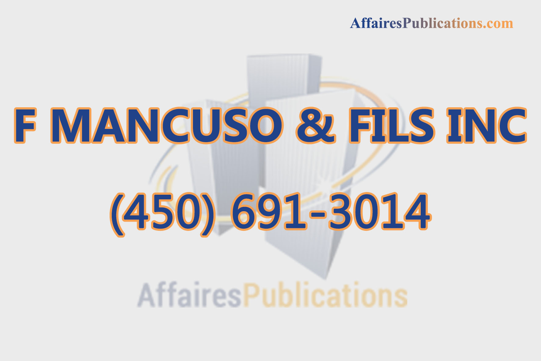 F MANCUSO & FILS INC
