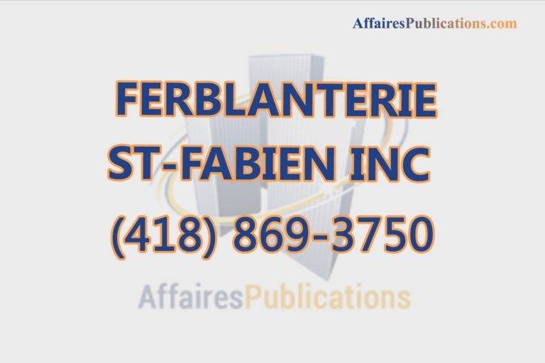 FERBLANTERIE ST-FABIEN INC