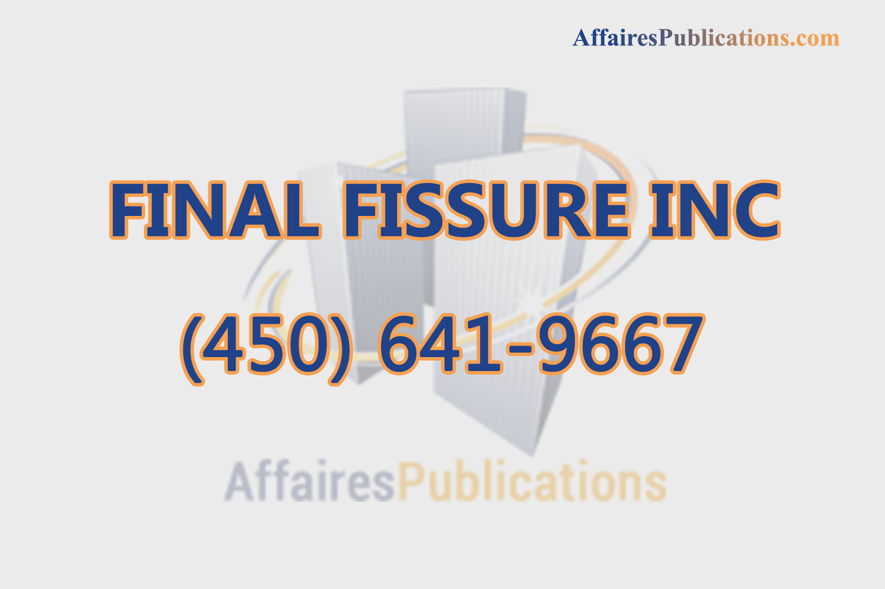 FINAL FISSURE INC
