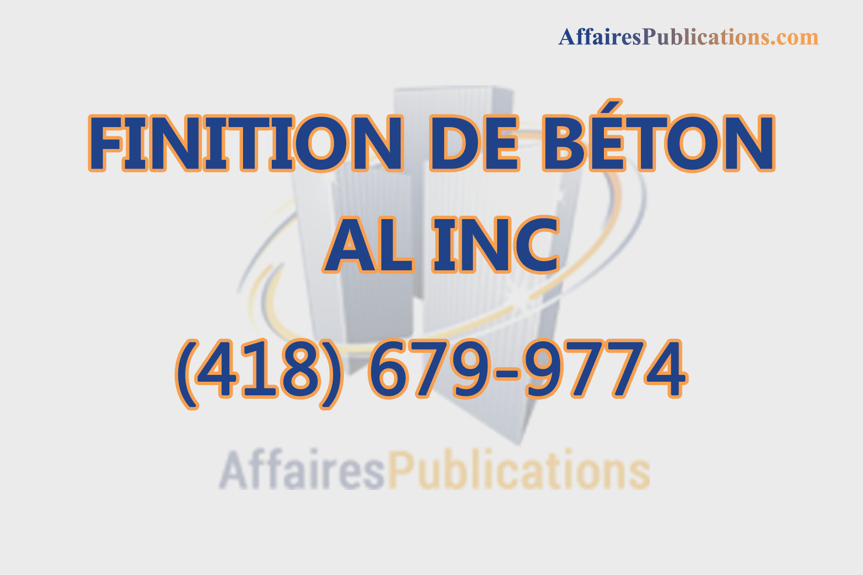 FINITION DE BÉTON AL INC