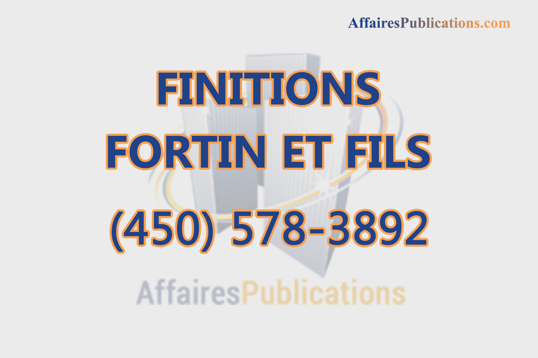 FINITIONS FORTIN ET FILS
