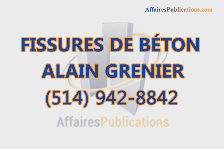 FISSURES DE BÉTON ALAIN GRENIER