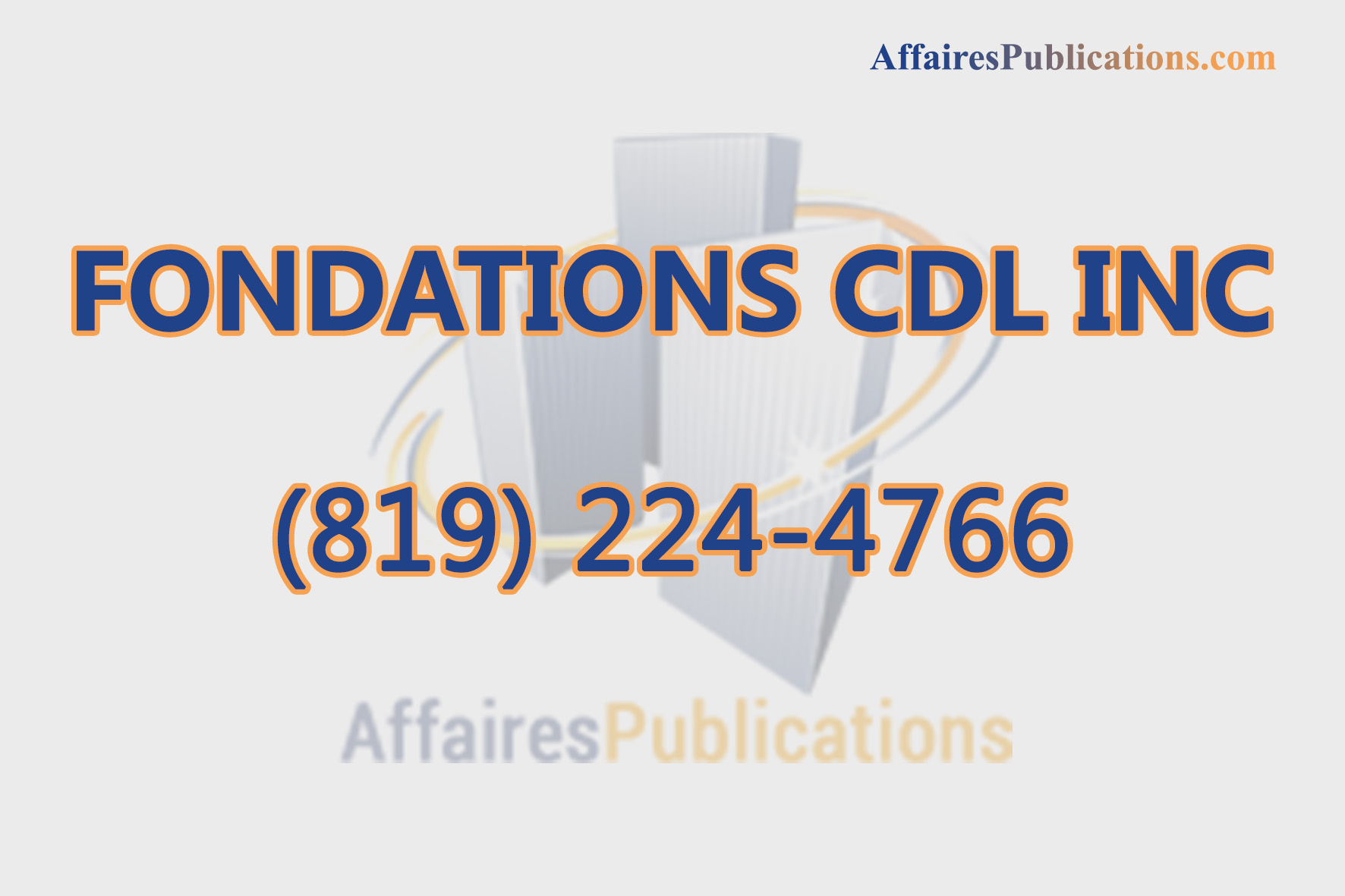 FONDATIONS CDL INC
