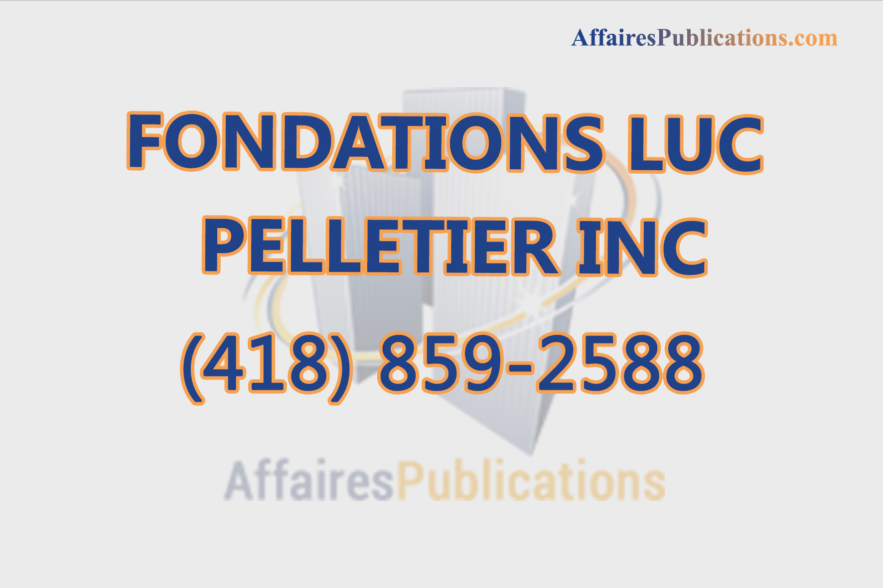 FONDATIONS LUC PELLETIER INC