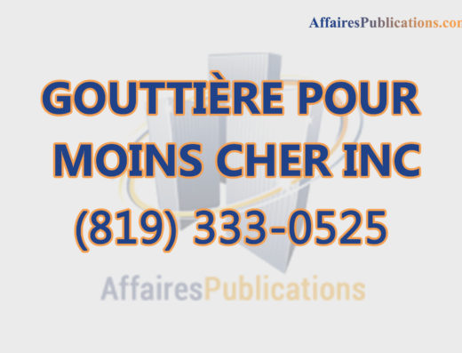 GOUTTIÈRE POUR MOINS CHER